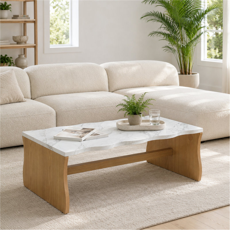 Table basse de 47 po Farmhouse, Bois