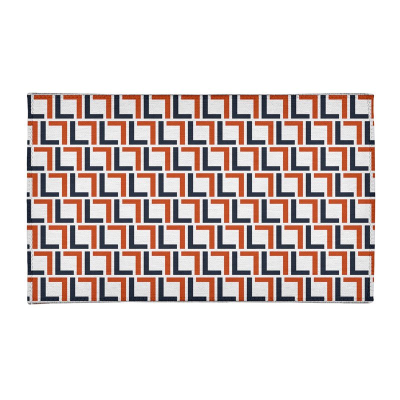 Geometric Indoor Rug, Rectangle 2' x 3'