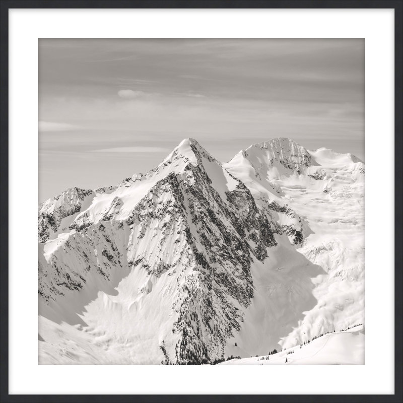 Snowscape 1, reproduction d'art encadrée, H 41,5 po x l 35,5 po