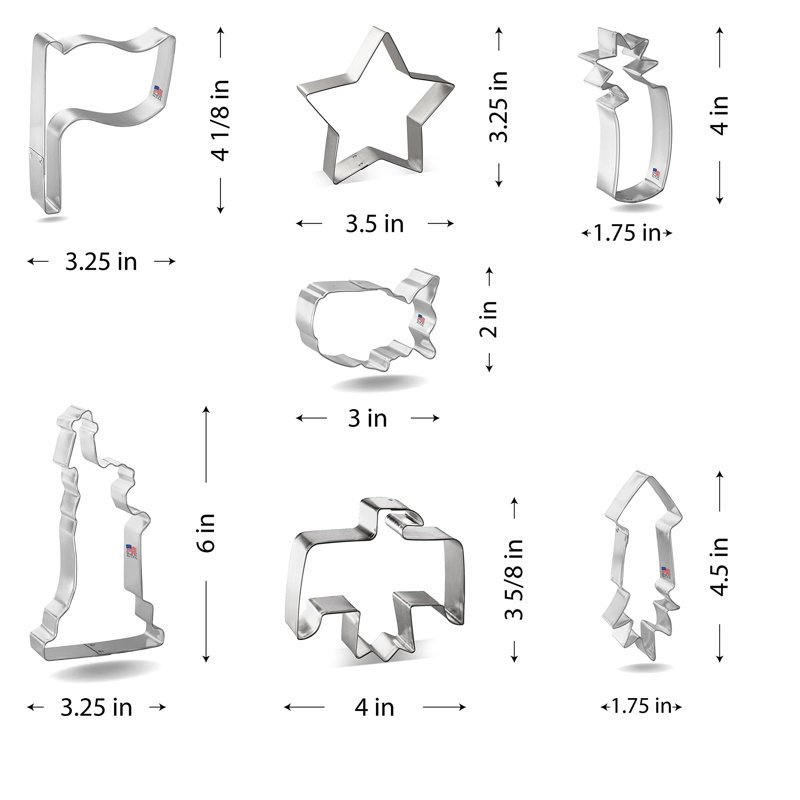 CookieCutter.com 7 -Piece Non-Stick Cookie Cutter