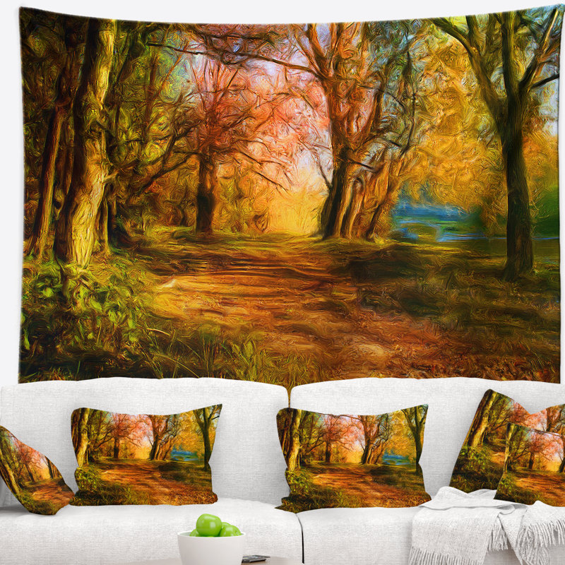 Tapisserie de beauté de paysage de la nature, H 68 po x l 80 po