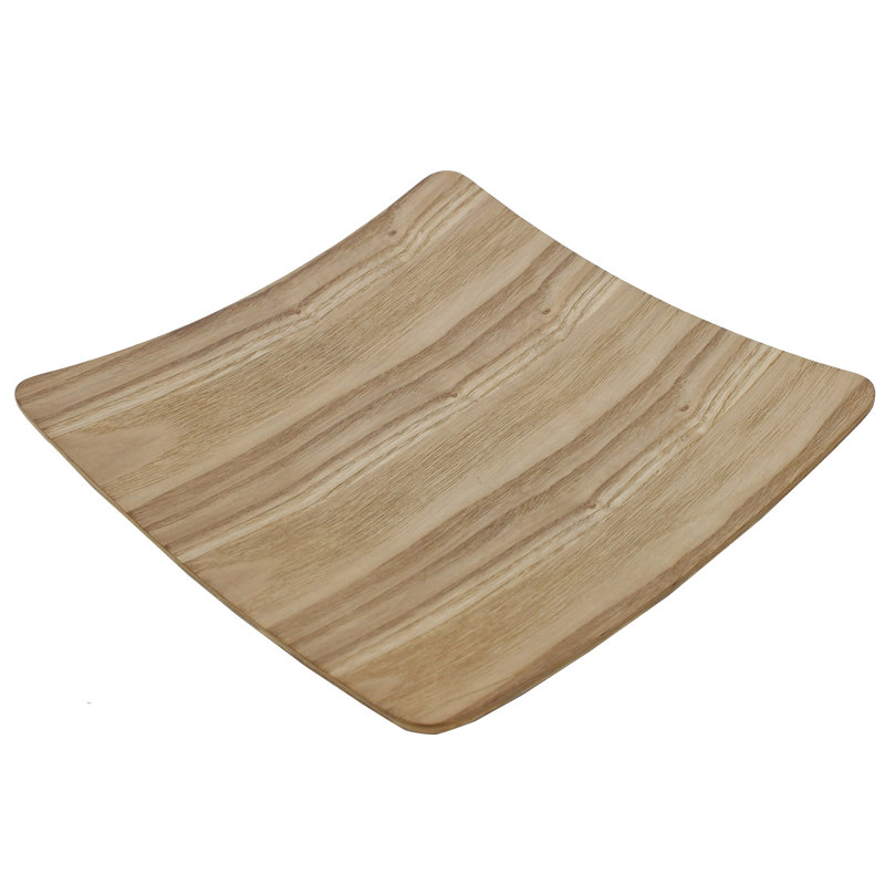 Plateau de service carré en bois cintré Ranney