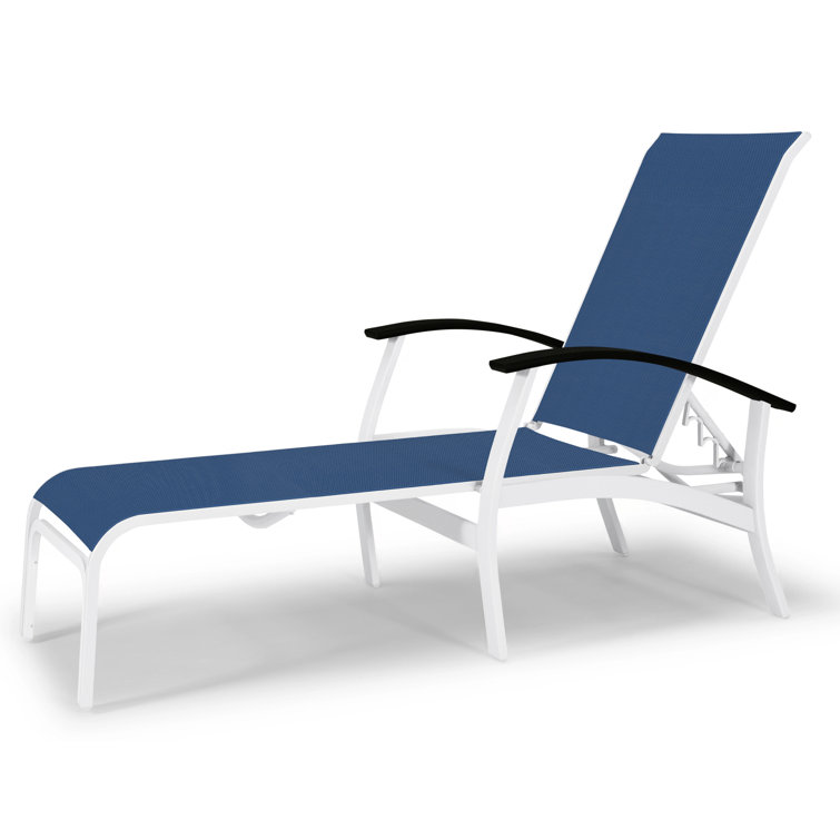 Askar Outdoor Rust-Resistant Metal Chaise Lounge