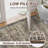 Washable Area Rug Vintage Rug Non Shedding Non Slip Rug Soft Low Pile Thin Rug, Distressed Floral Rug, Retro Oriental Rug, Decorative Printed Rug for Living Room Bedroom-1813473055