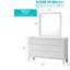 Commode 6 tiroirs avec boutons ronds