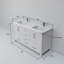 Ensemble de meuble-lavabo double 60 po x P 22 po Jacques, robinet et miroir 58 po-51244998-113024817