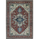 Hand-Knotted High-Quality Rust Area Rug