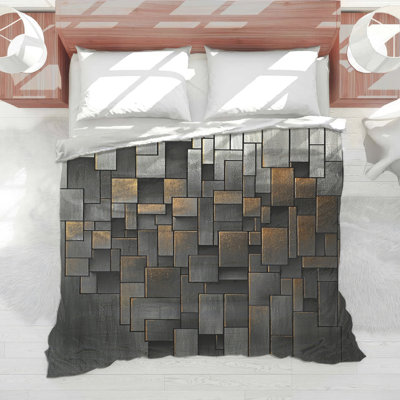 Geometric Rectangles Puzzle Comforter