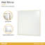 Palm Gate Wall Mirror - Cloud White