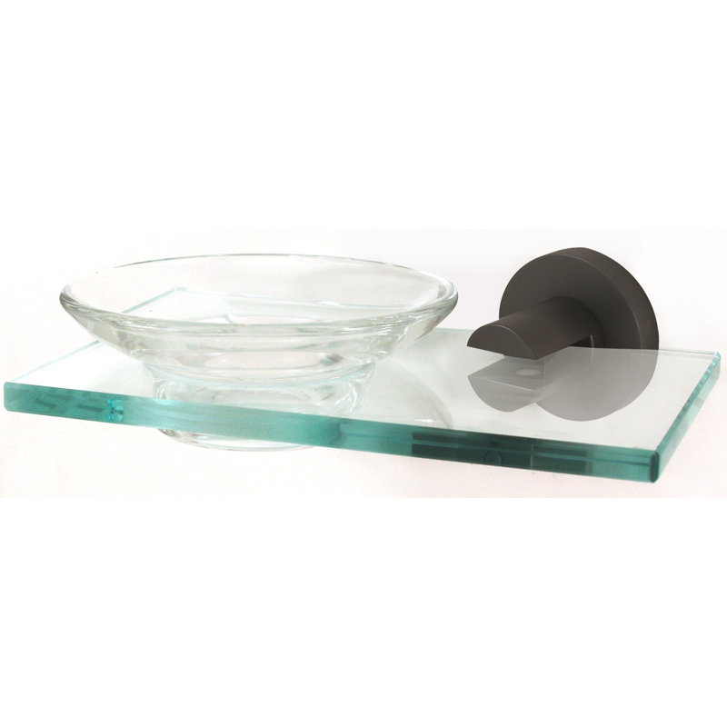 Contemporary I Soap Dish, Bronze
