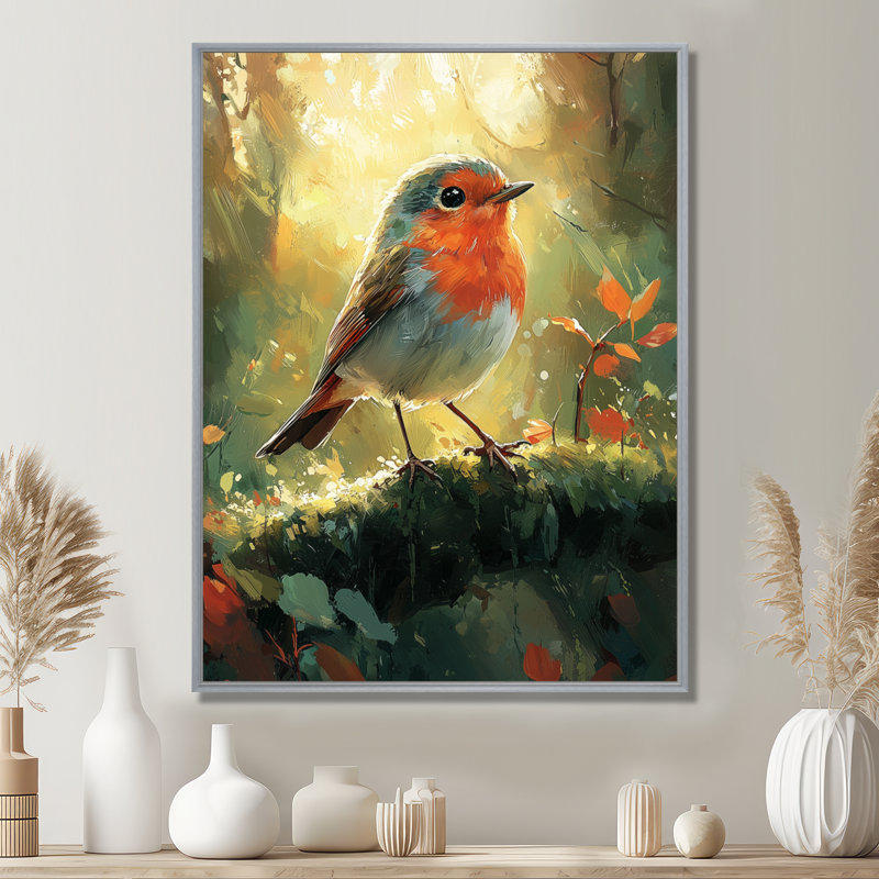 Ikin - Animals Wall Art, Argent argent, H 40 po x l 30 po, Impression encadrée flottante
