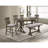 2pc Counter Height Rustic Upholstered Dining Chairs