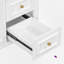 Ensemble de meuble-lavabo simple 36 po avec plateau en céramique-407622223