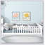 Lit plateforme simple avec clôture sans porte