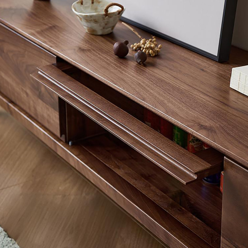 Armoire de plancher en noyer noir, 70.9"