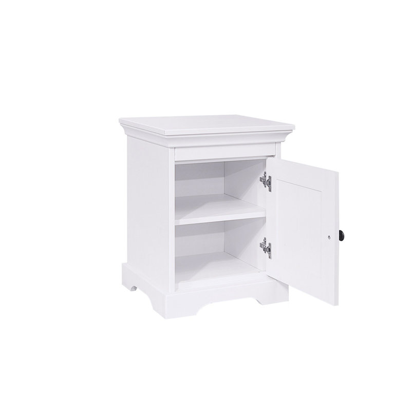 Omari 45cm W Solid Wood Bedside Table