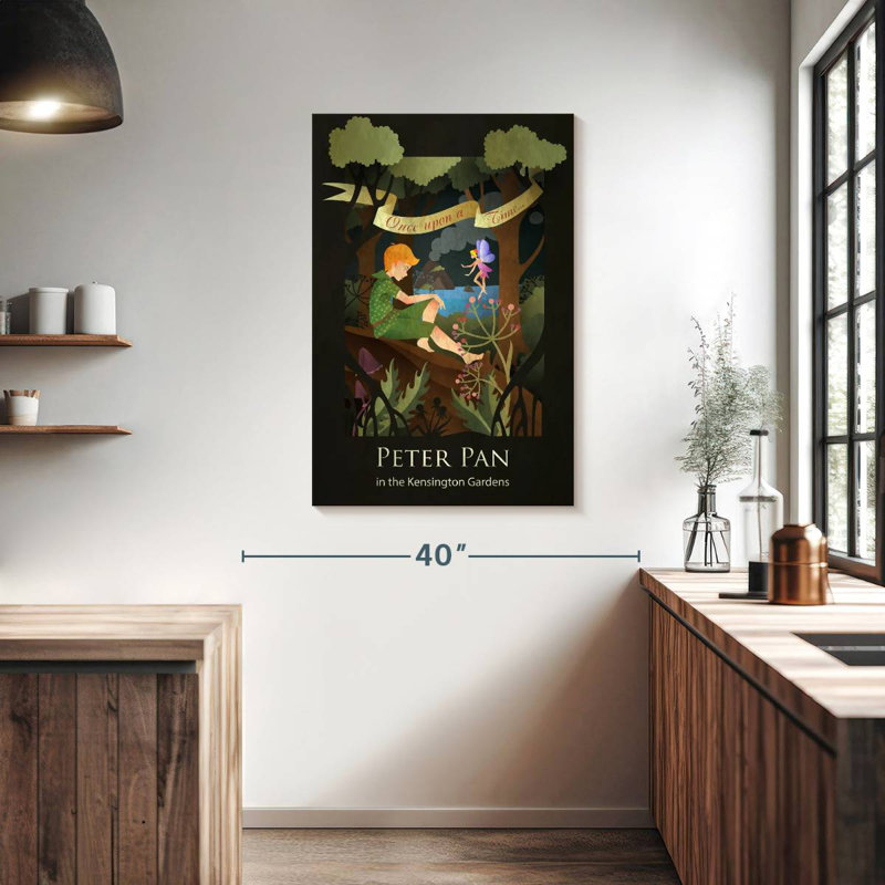 Peter Pan, 39" H x 26" W