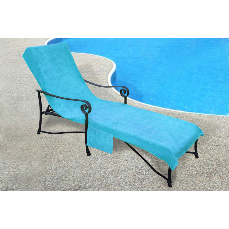Serviette de plage, Bleu piscine