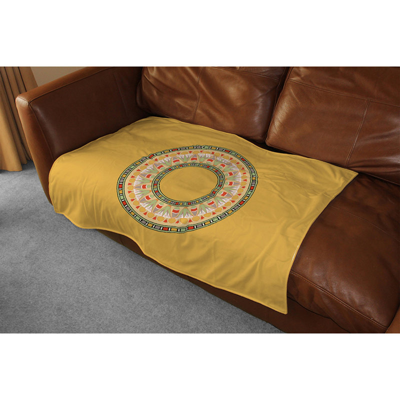 Couverture en forme de cercle, 65 po x 80 po