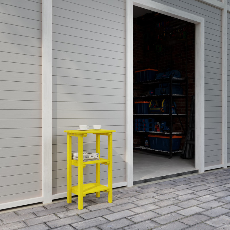 Table d'appoint Classic à 3 tablettes, Jaune citron
