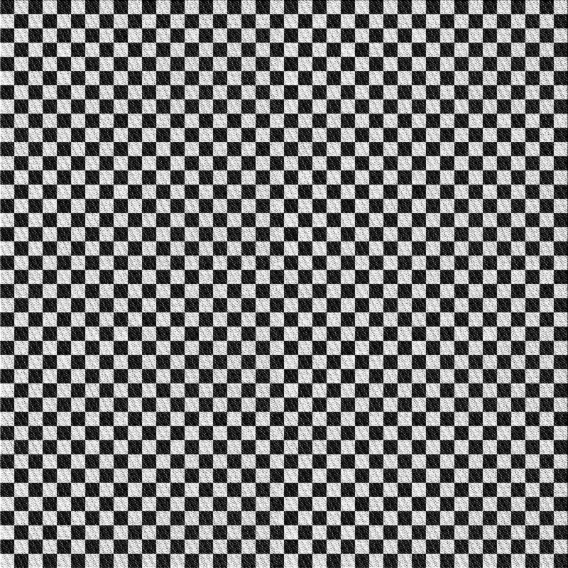 Tapis noir / blanc à motif d'Othoson, Carré 6 pi