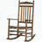Outsunny Traditional High-Back Wooden Rocking Chair for Porch-204094533