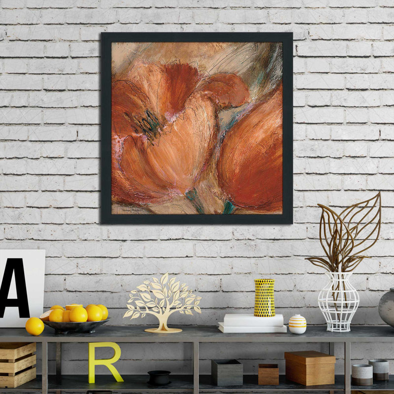 «Bold And Sassy I» (imprimé carré), Cadre espresso, H 37,5 po x l 37,5 po x P 1 po