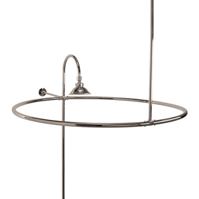 P0757 Cabine avec anneau de douche rond 32 po et entretoise murale 12 po