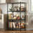 Four-Tier Black Metal Storage Rack