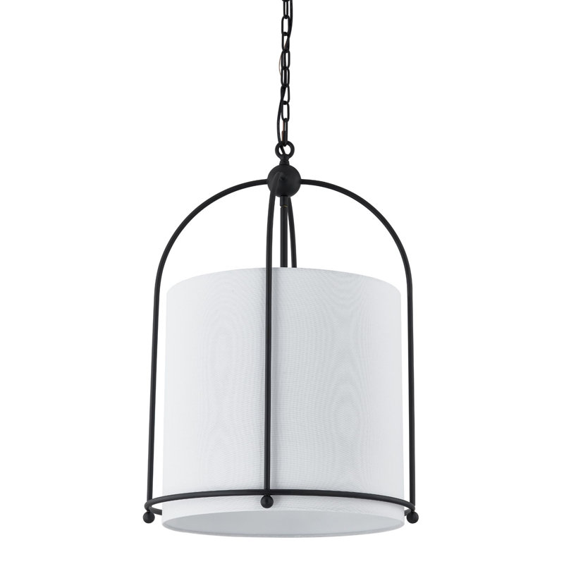 Luminaire suspendu Riggins, noir