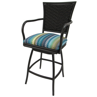 Tabouret de bar 26 po avec coussin Hyannis Erin
