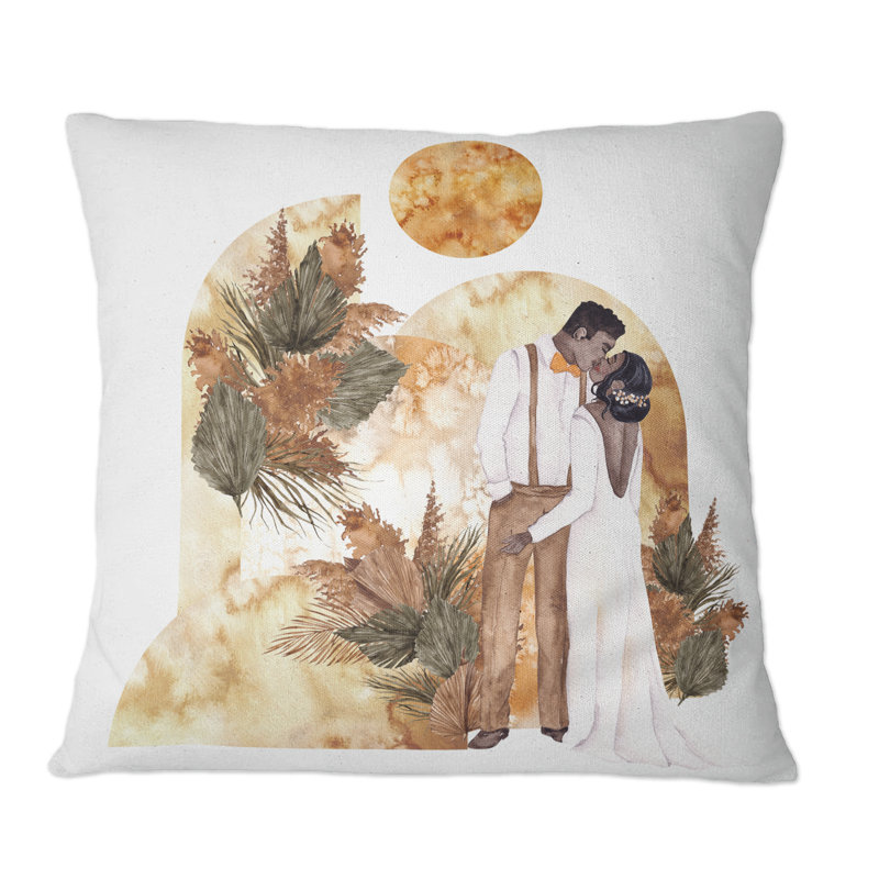 Coussin décoratif Radiant Newly Weds I - Glam, 16 po x 16 po