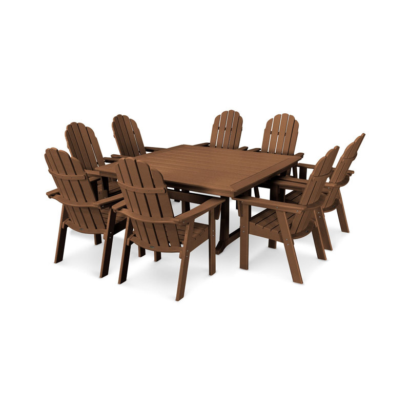 Trestle Dining Set, Teak, Teak