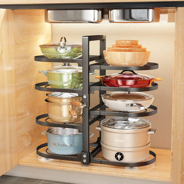 Metal Oval Countertop / Cabinet Pot Rack