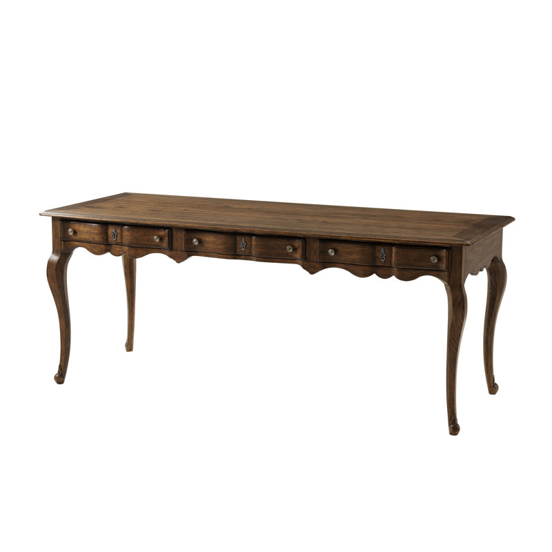 Avesta Solid Wood 72'' Executive Desk with 3 Drawers