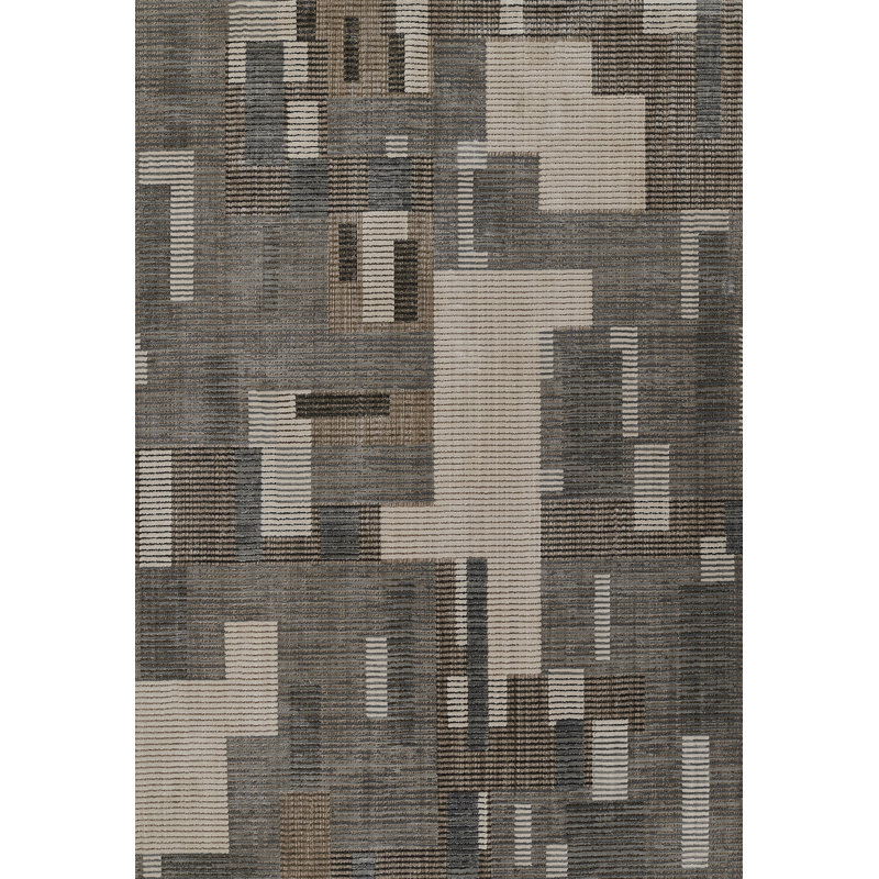 Tapis gris Darlyn, Rectangle 7 pi 10 po x 9 pi 10 po