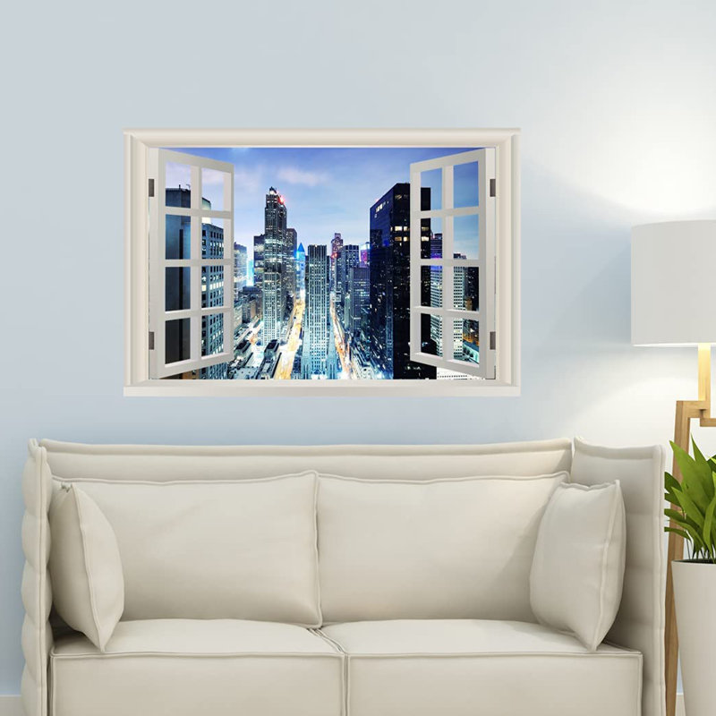 Scenic & Cityscapes Non-Wall Damaging Wall Decal, 28" H x 42" W
