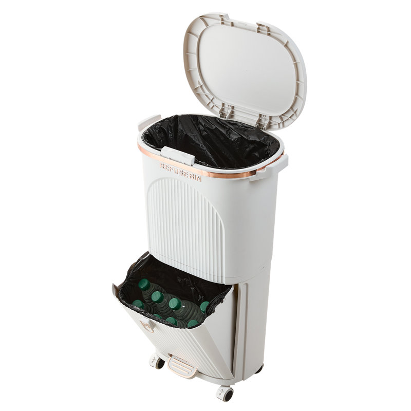 Pp Manual Lift Waste Bin - 38L