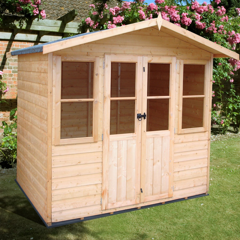 Haddon 7 x 5 Ft Shiplap Summer House, No