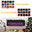 Foyer électrique ultra-mince, mural ou encastré, couleurs et luminosité de flamme réglables, 1500 W, écran tactile et télécommande, minuterie et protection contre la surchauffe-274424724