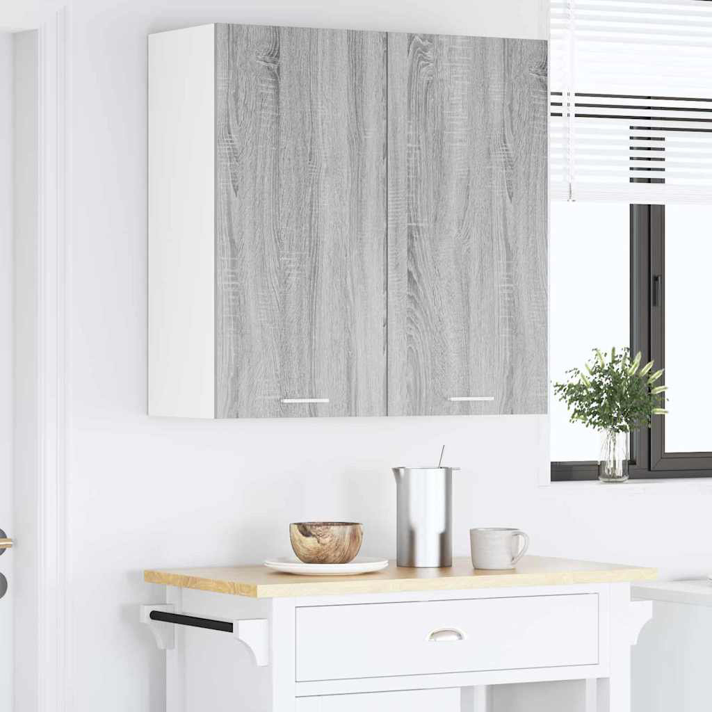 Vidaxl Hanging Cabinet With Storage Riga Artisan Oak 60 X 31 X 80 Cm