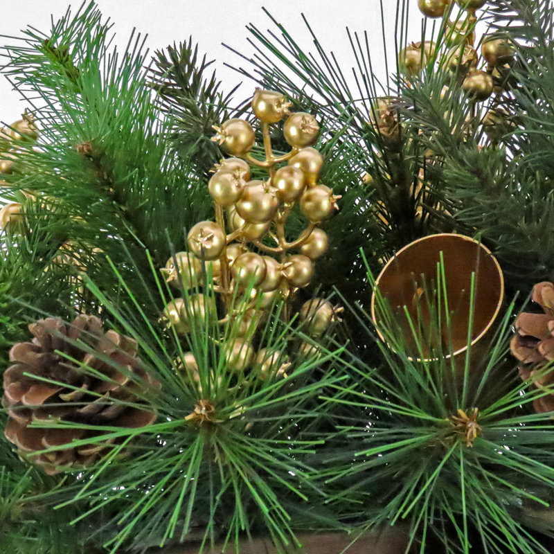 Arrangement floral mixte en pot