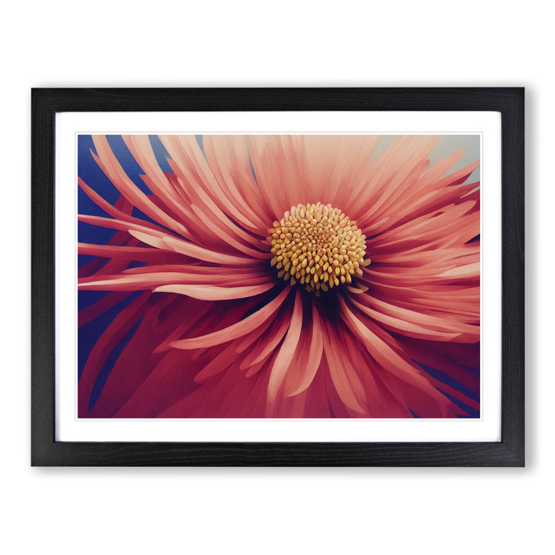 Chrysanthemum Flower Vol.1 - Framed Print, Black Framed, 46cm H x 64cm W x 2cm D