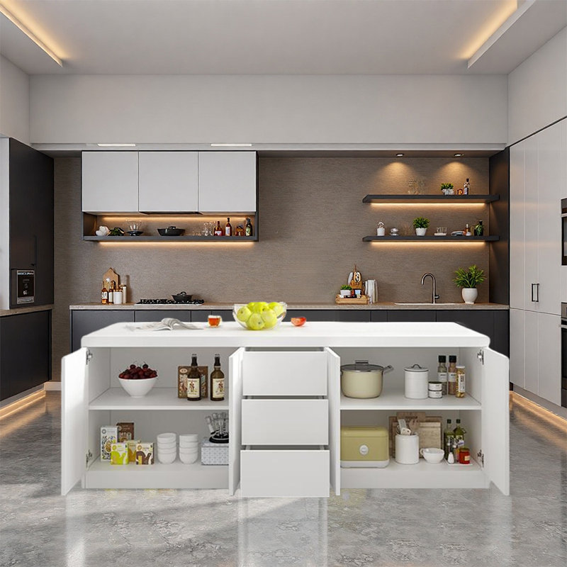 Stylish Creative Multifunctional Kitchen Island Fit for Kitchen Living Rooms Dining Rooms
