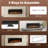 60 Inch Electric Fireplace with Remote Control, Timer, 12 Flames, Touch Screen, Linear Fireplace Heater Wall Mounted / Recessed / Freestanding-606355393
