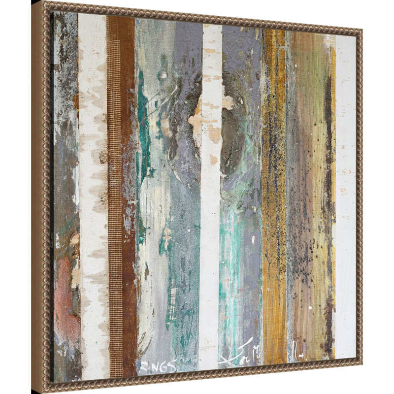 "Textured Grain IV" par Erin McGee Ferrell, reproduction d'art sur toile encadrée, H 22 po x l 22 po