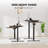 48'' W Adjustable Standing Desk With Keyboard Tray For Home Office-917880803