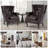 24"W Faux Leather Wingback Chair-594519261
