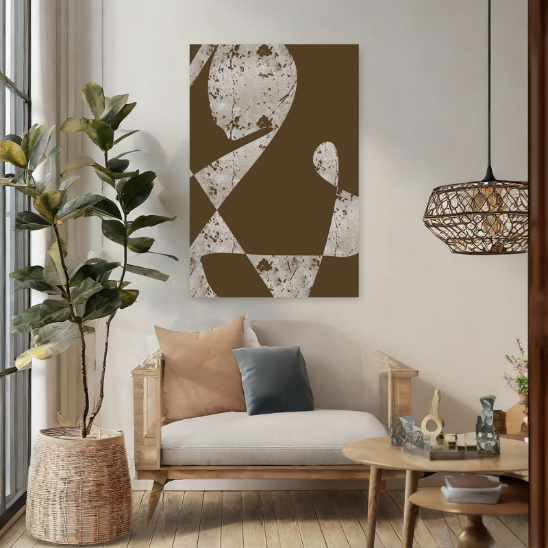 Art contemporain, art contemporain abstrait, H 48 po x l 32 po