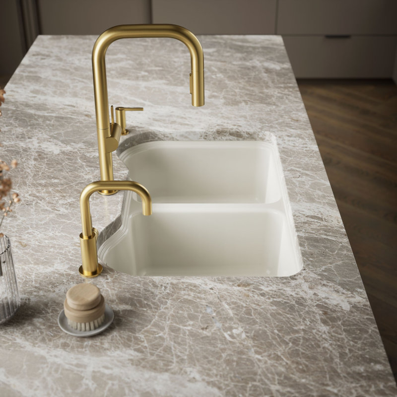 Hartland® 33" L x 22" W Undermount Kitchen Sink, Dune